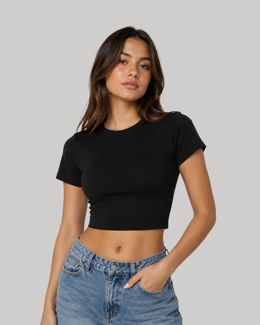 Baby Tees manga corta · crop