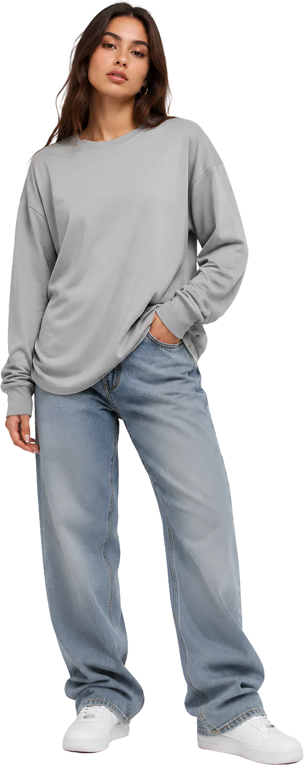 Polo manga larga oversize